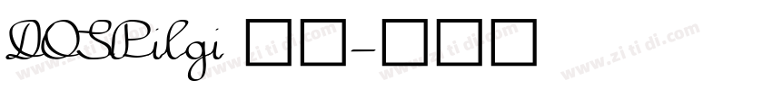 DOSPilgi 字体字体转换